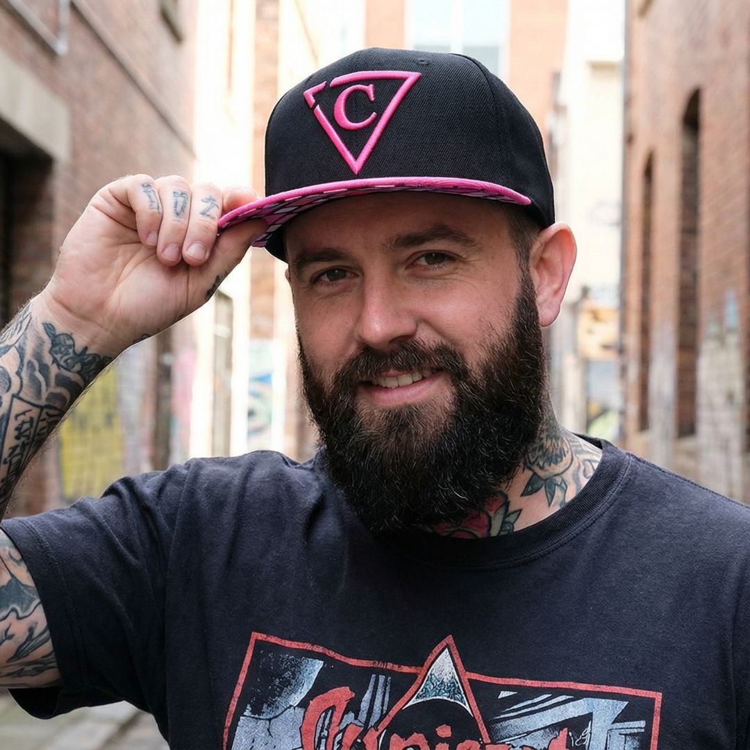 Cappellino Snapback The Grid - Nero/Rosa