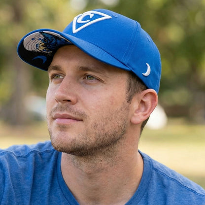 Casquette de baseball incurvée Crying Wolf - Bleue