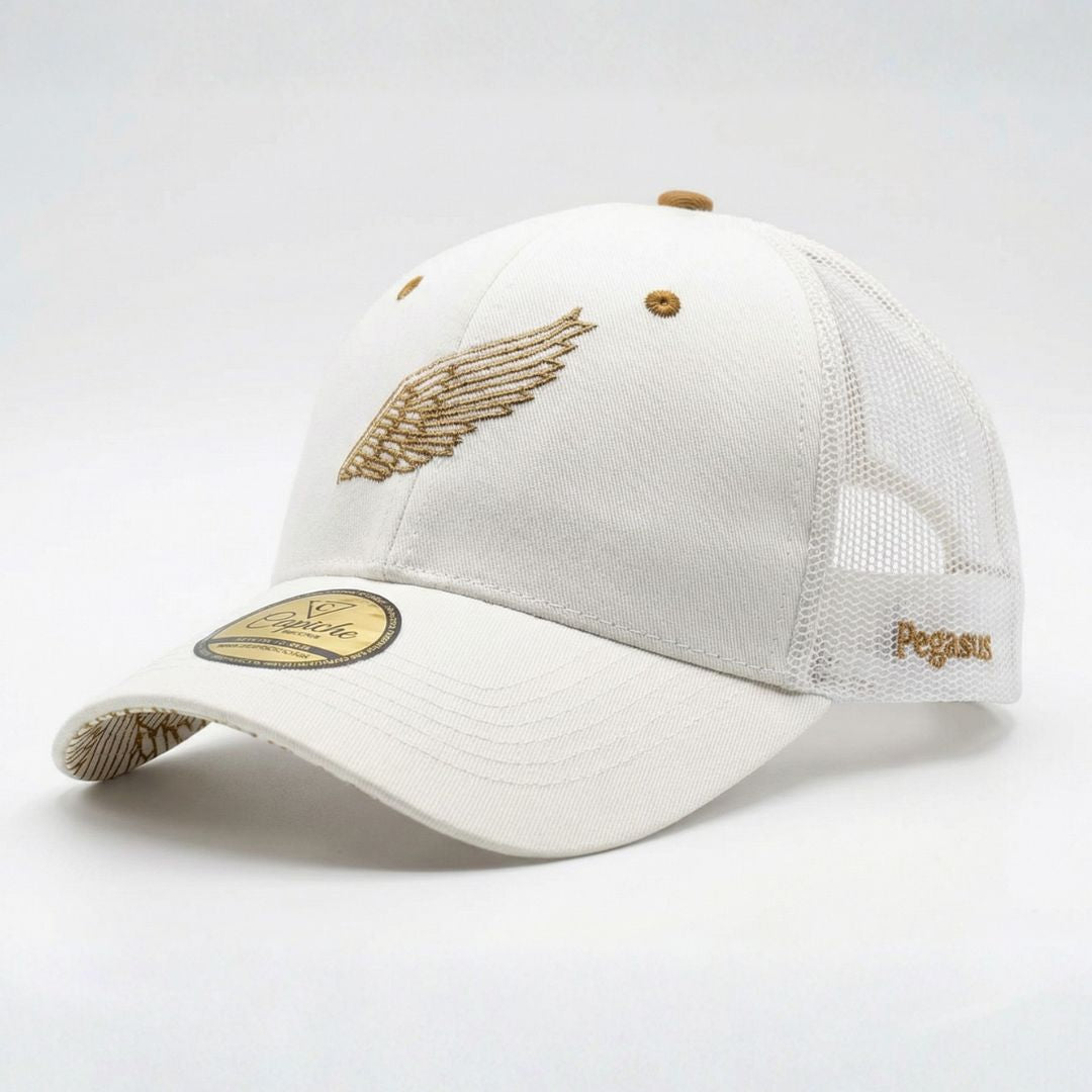 Cappellino Trucker Clean Greek Pegasus - Bianco