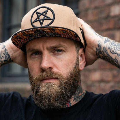 Cursed Priest Snapback - Light Brown