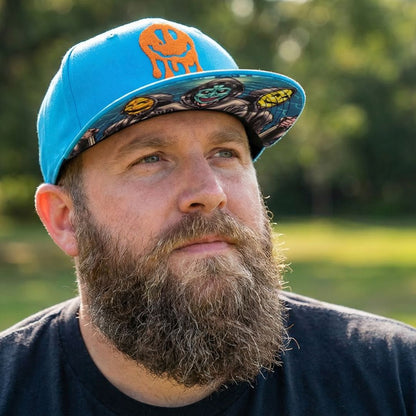 Gorra Snapback Smiley Gang - Azul / Naranja