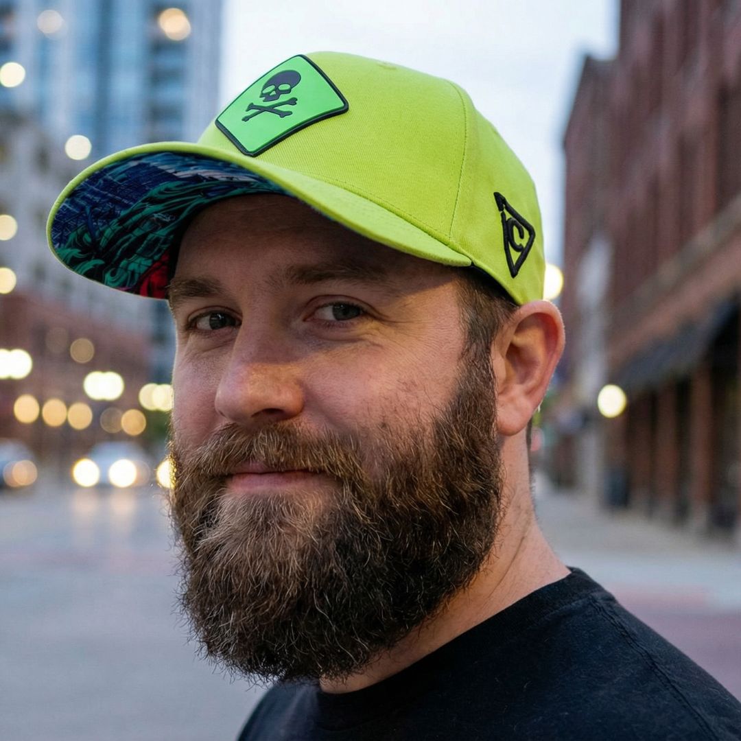 Toxic Tsunami Curved Cap - Neongrün