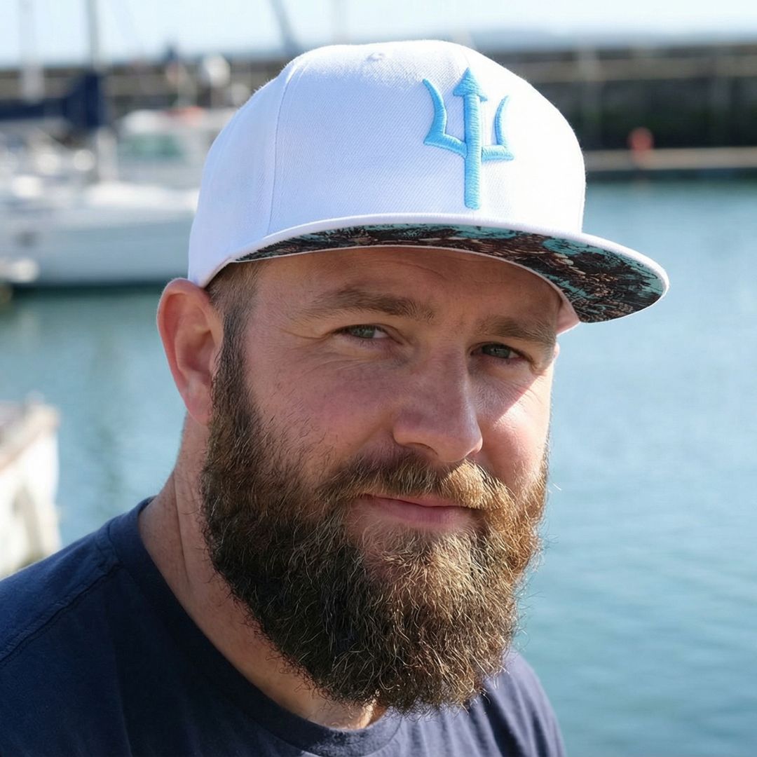 Witte Poseidon Snapback - Wit