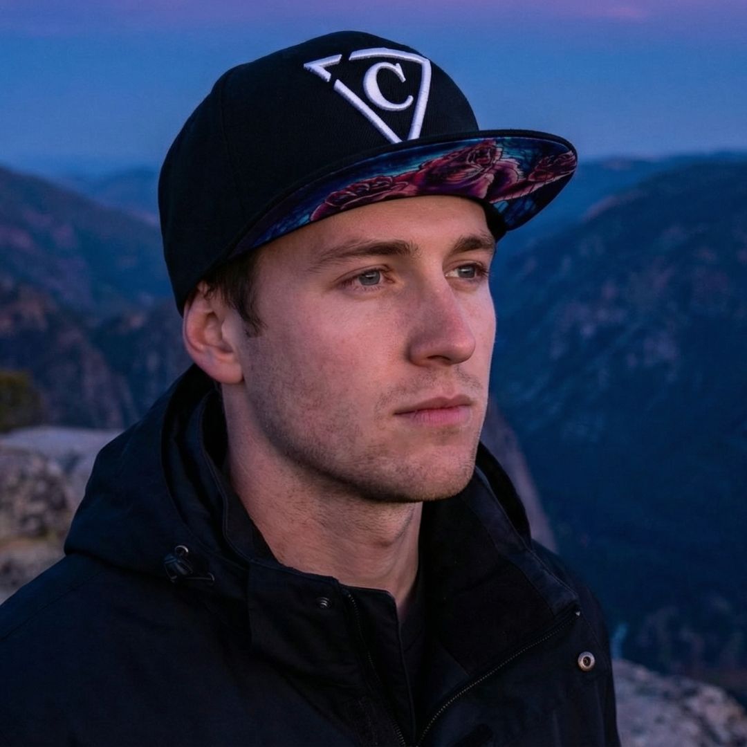 Cappellino con visiera Grizzly - Nero