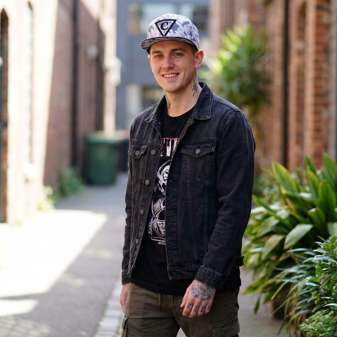 Grey Camo Snapback - Grey