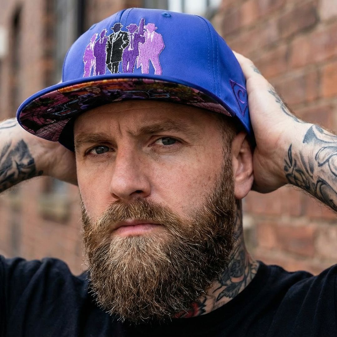 Casquette Snapback Heir To The Code n° 5 - Satin bleu