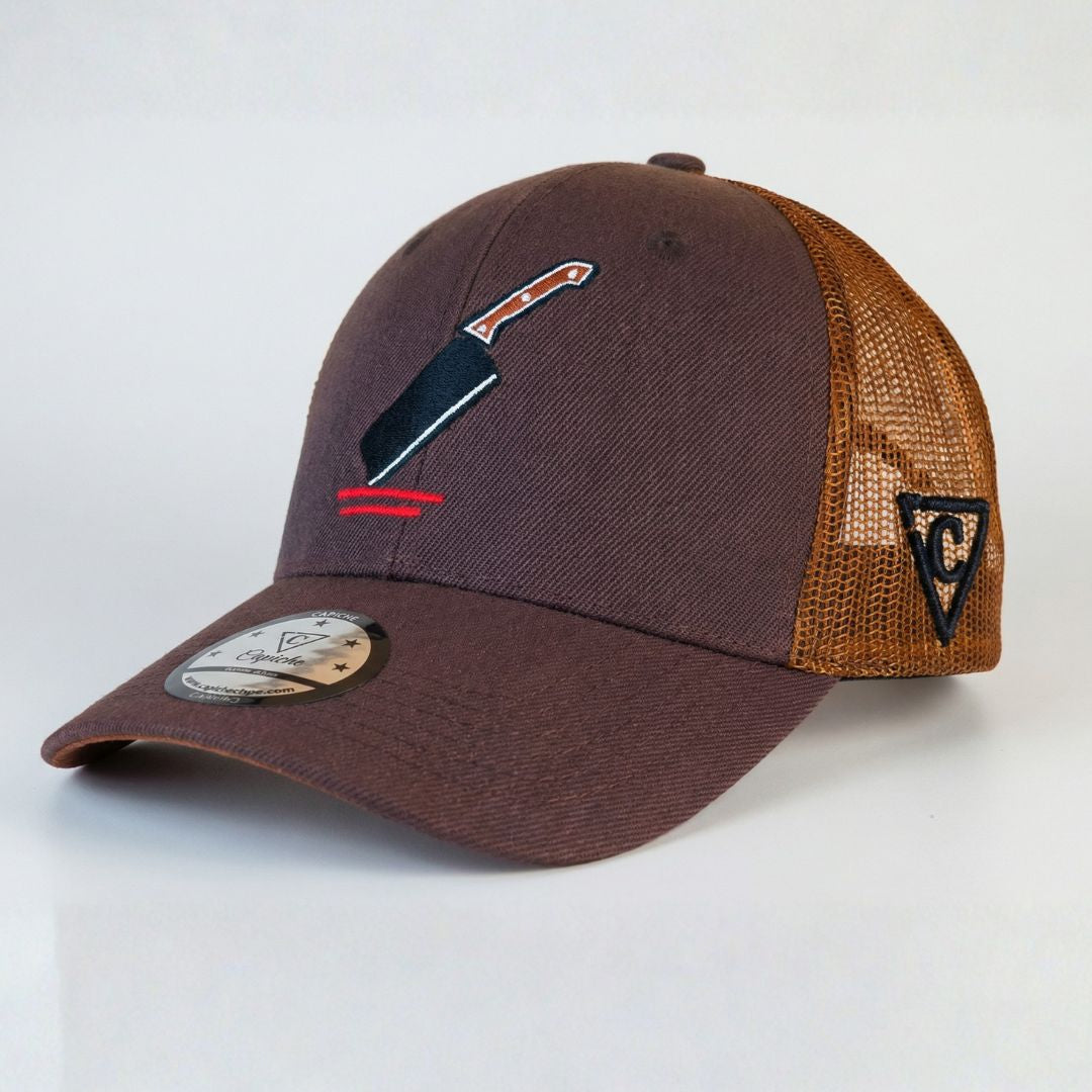 The Butcher Trucker Cap - Brown | CAPICHE CAPS