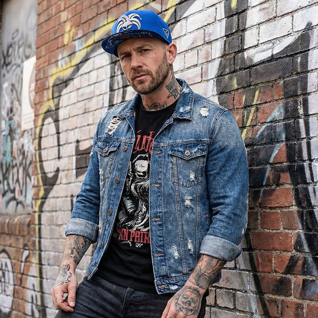 Casquette Snapback Clown - Bleu/Noir