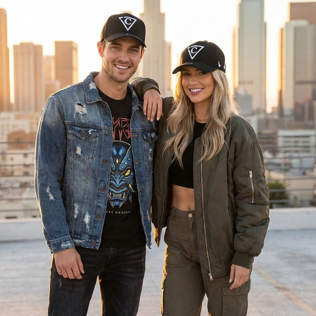 Gorra de béisbol diabólica - Negra