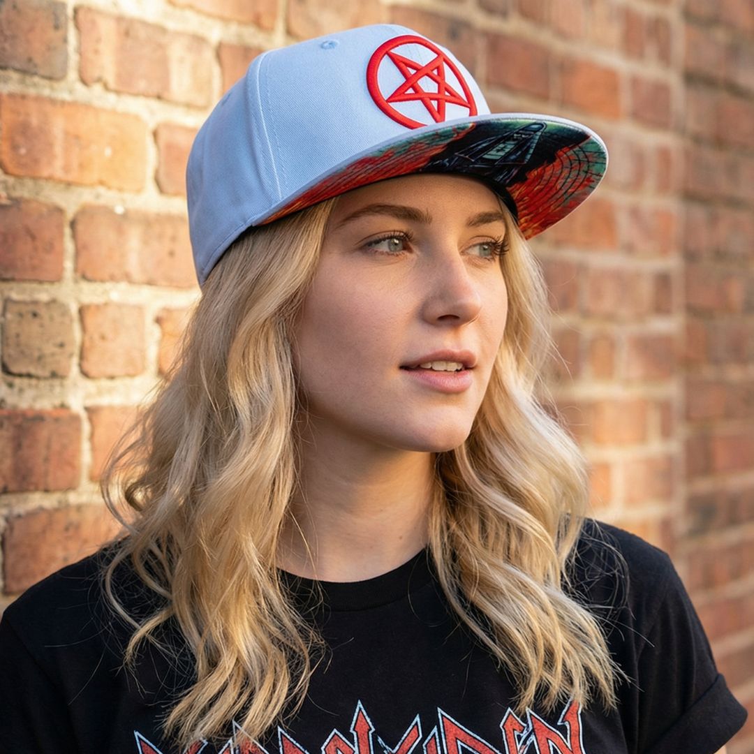 Cappellino Snapback Cursed Nun - Grigio chiaro