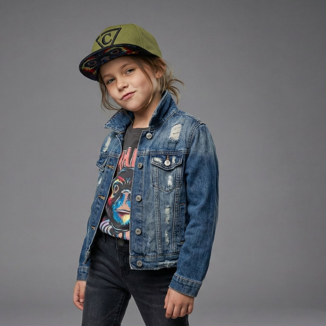 Casquette Snapback Mighty Eagle pour enfant - Vert/Noir
