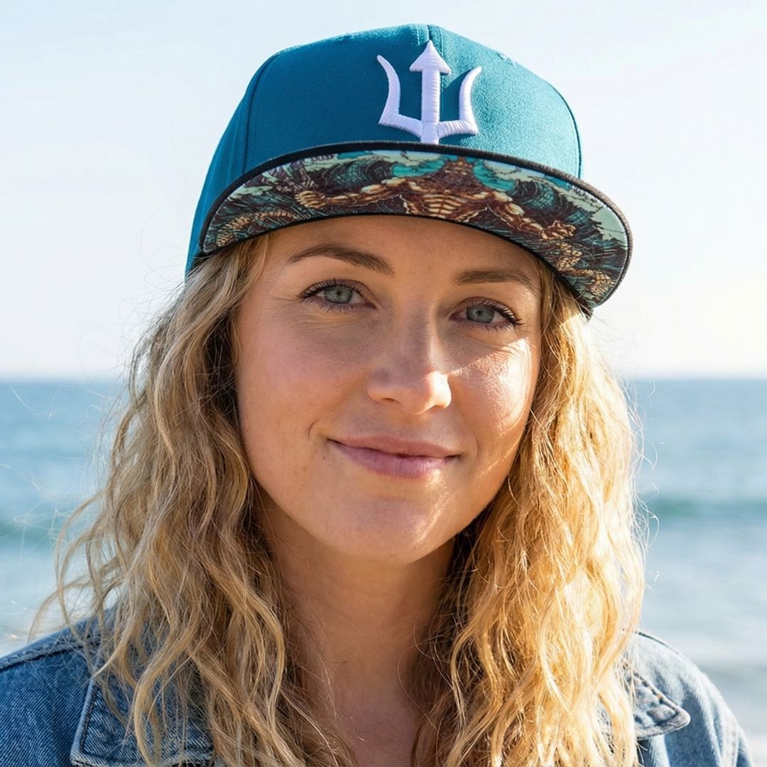 Casquette Snapback Poséidon - Bleu/Noir