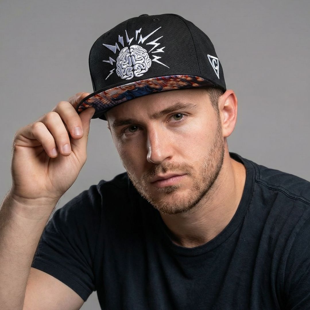 Edison Snapback - Black | CAPICHE CAPS