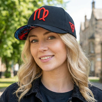 Cappellino da baseball Zodiac Virgo - Nero/Rosso