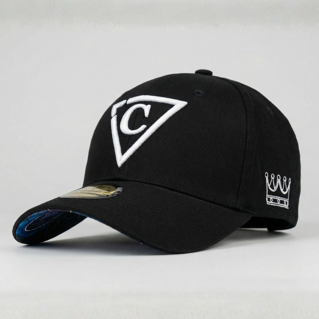 Angry Cobra Curved Baseball Cap - Black