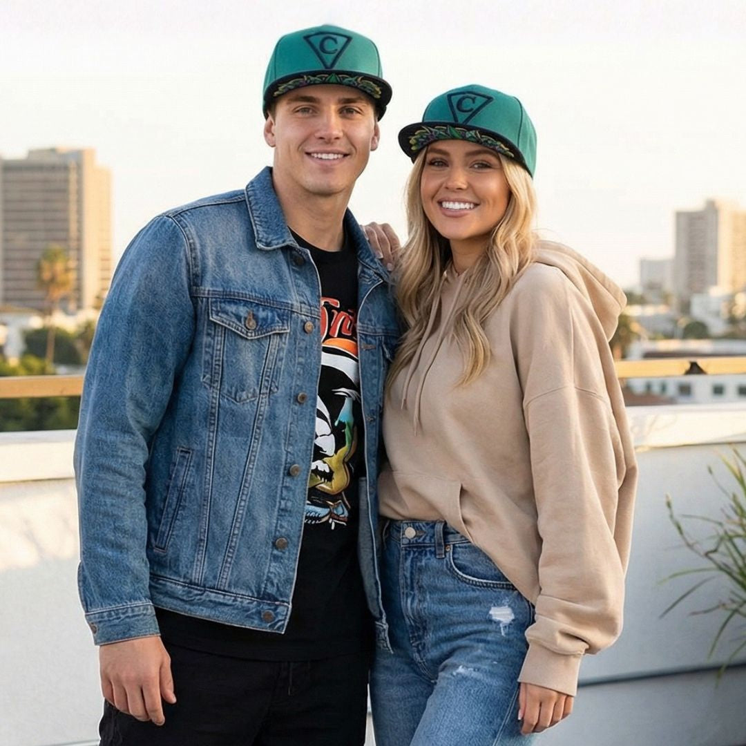 Green Flow Snapback - Green/Black