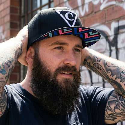 Cappellino Snapback Zig-Zig - Nero