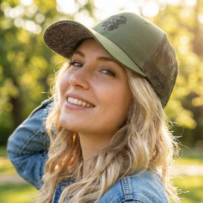 Cappellino Trucker Clean Greek Medusa - Verde