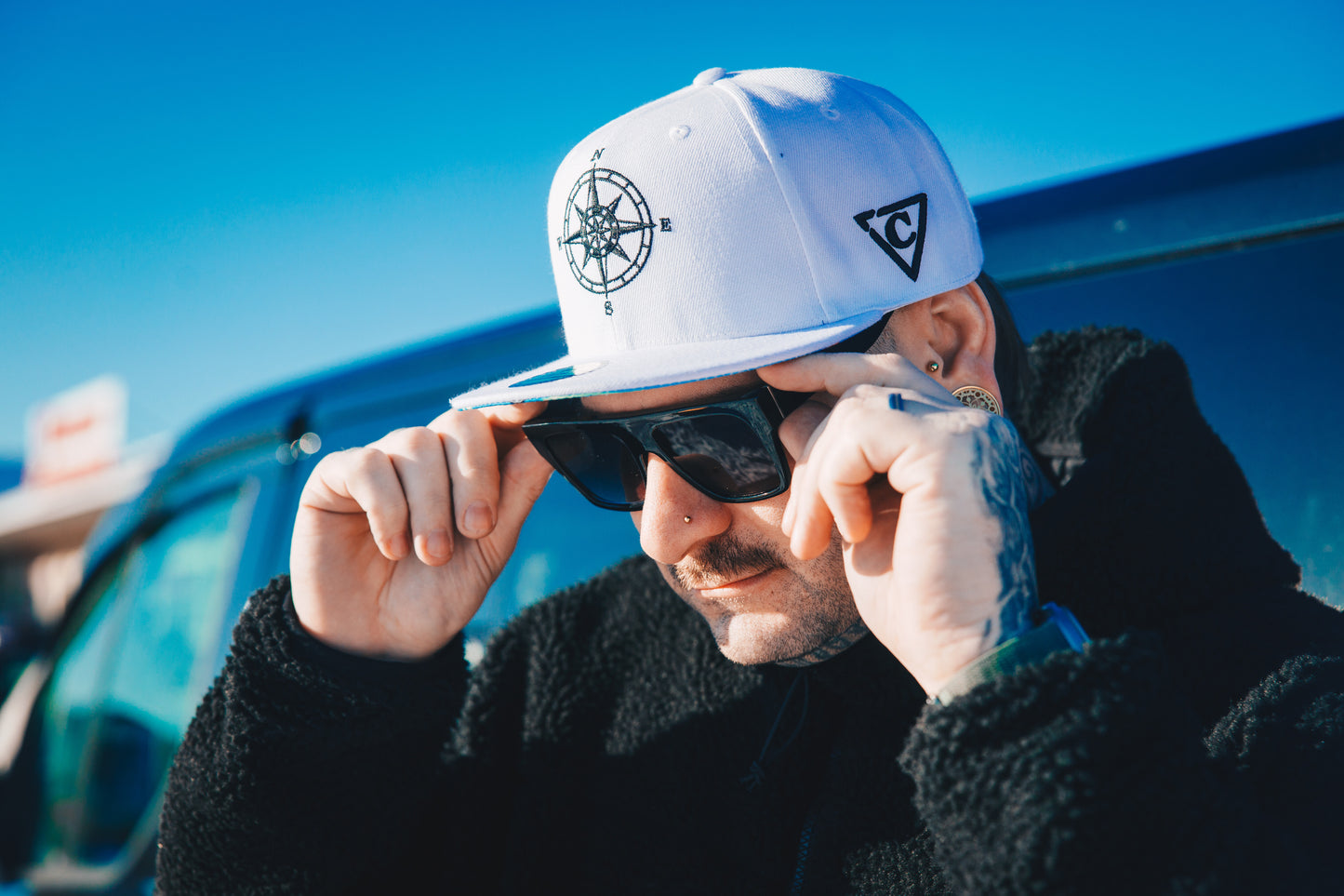 Treasure Map Snapback - White - Capiche Caps Pirates