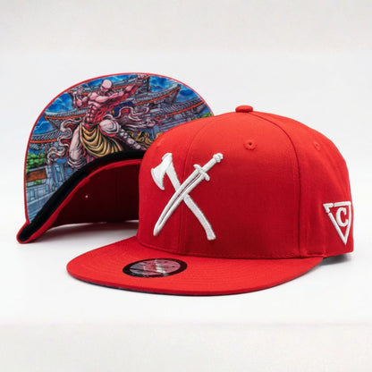 Cappellino Shaolin Snapback - Rosso