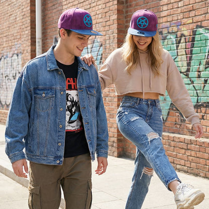 Gorra Snapback Familia maldita - Ante morado / azul