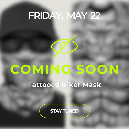 [MAY 22] Tattooed Biker Mask - Beige/Green