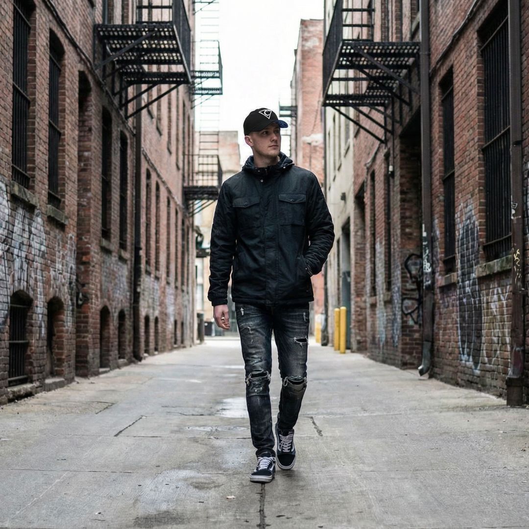 Angry Cobra Curved Baseball Cap - Black