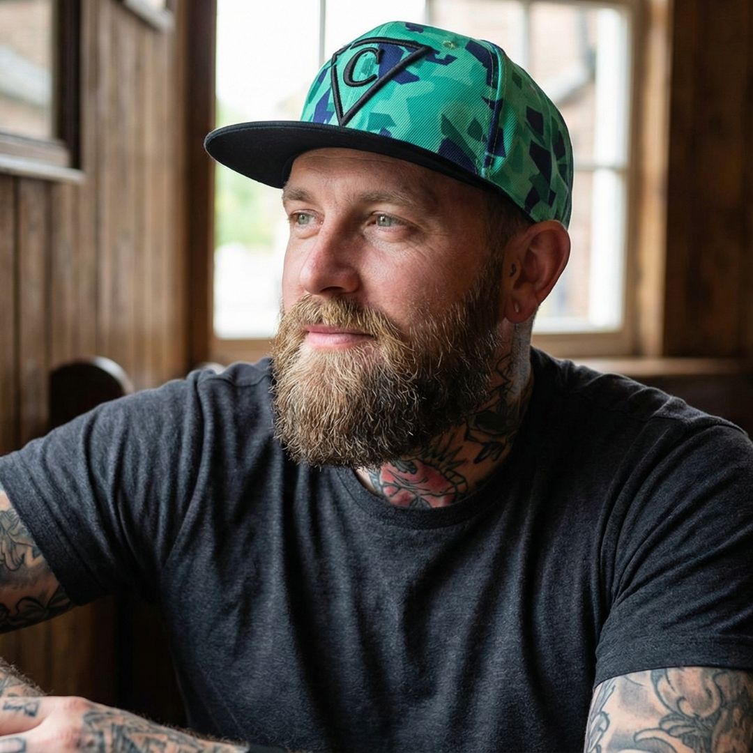 Cappellino Snapback Poligono Verde