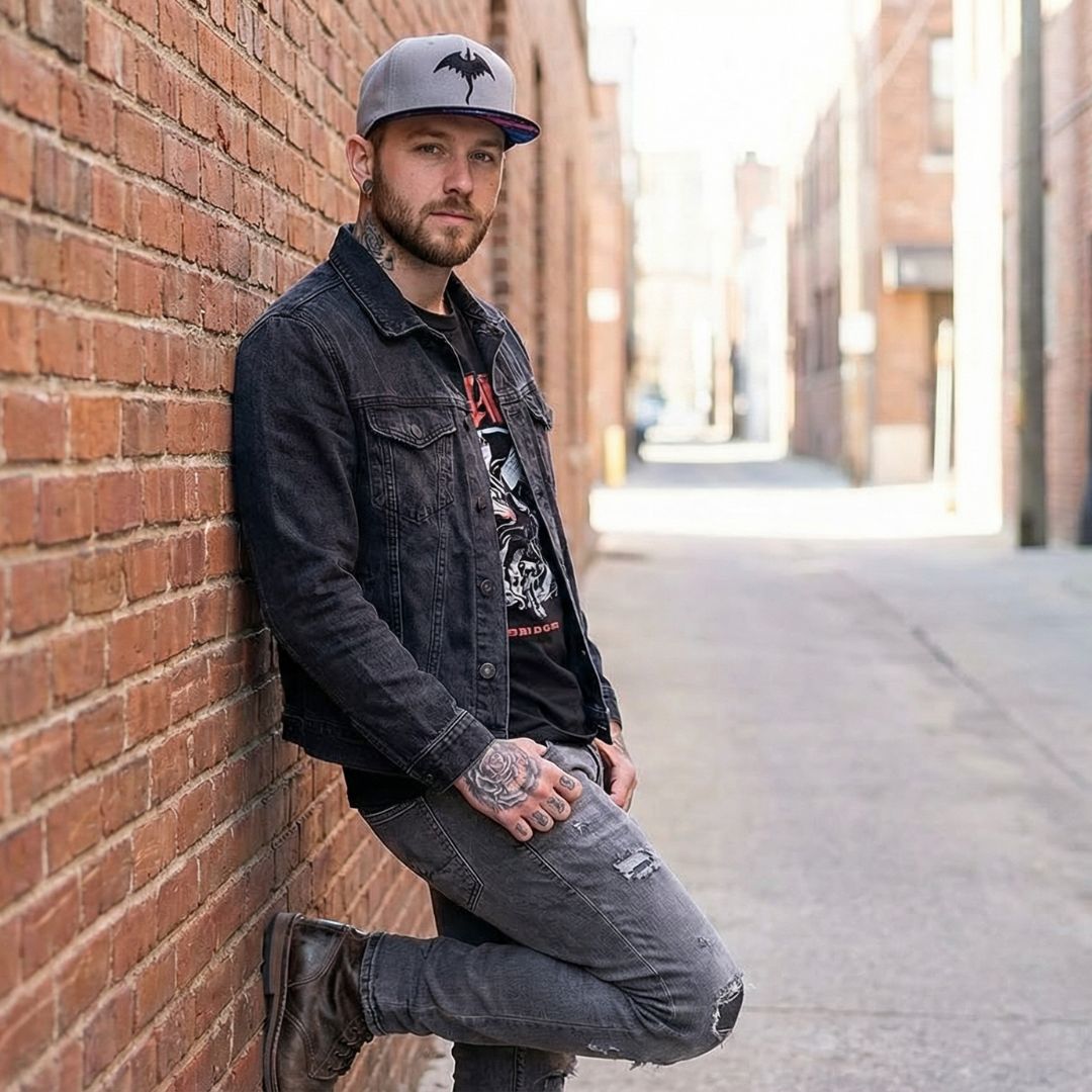 Fire Dragon Snapback - Grau/Schwarz