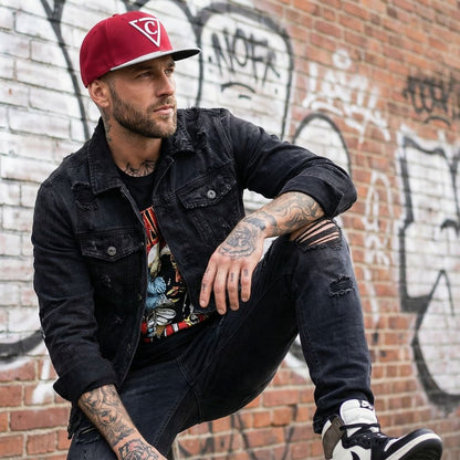 Slimeyes Snapback - Red/Grey