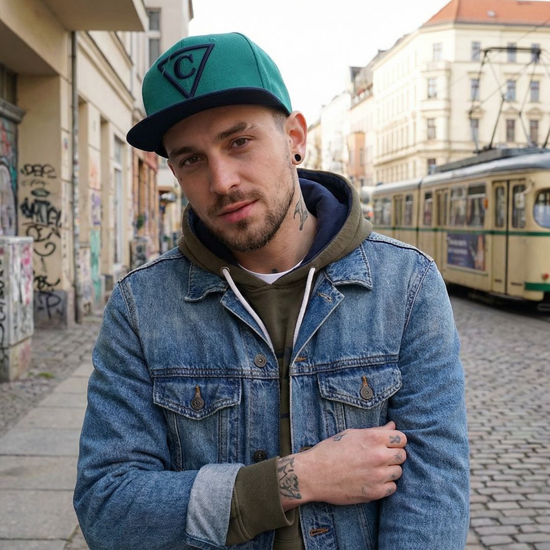 Cappellino Snapback The Square - Verde/Nero