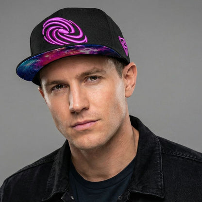 Galaxy Mix Snapback - Black