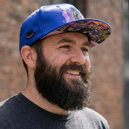 Casquette Snapback Heir To The Code n° 5 - Satin bleu