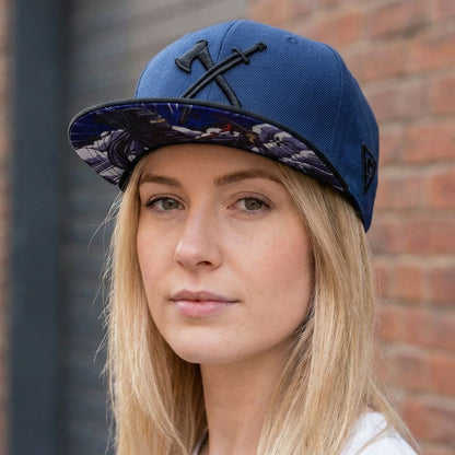 Cappellino Ninja Snapback - Blu scuro/Nero