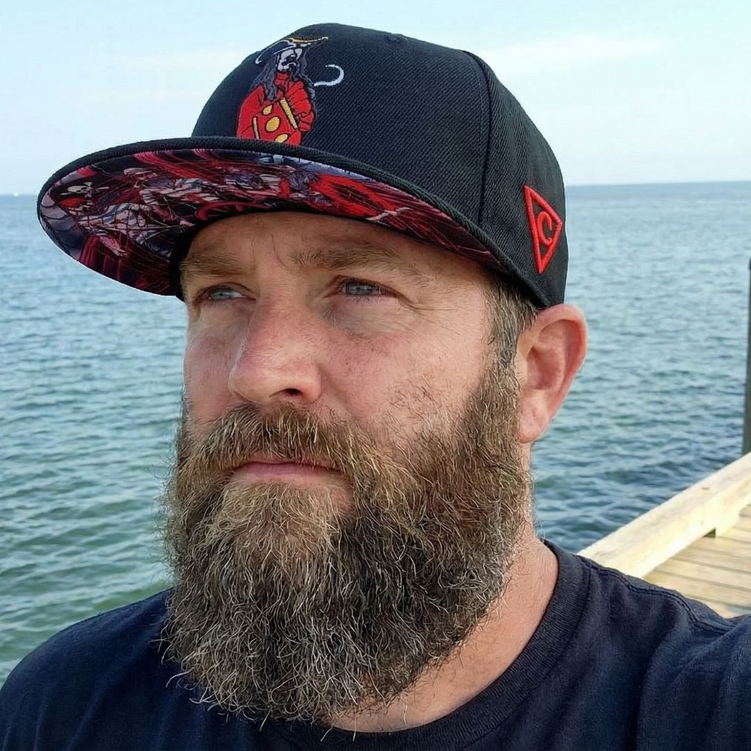 Pirates Snapback - Black & Red Stitches