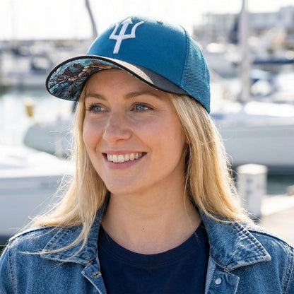 Cappellino trucker Poseidon - Blu/Nero
