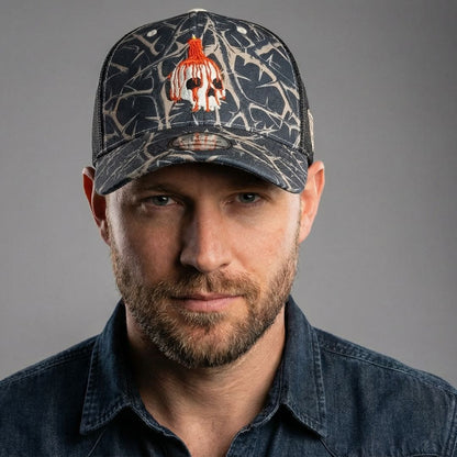 Gorra Trucker Decay - Negra / Beige Ramas