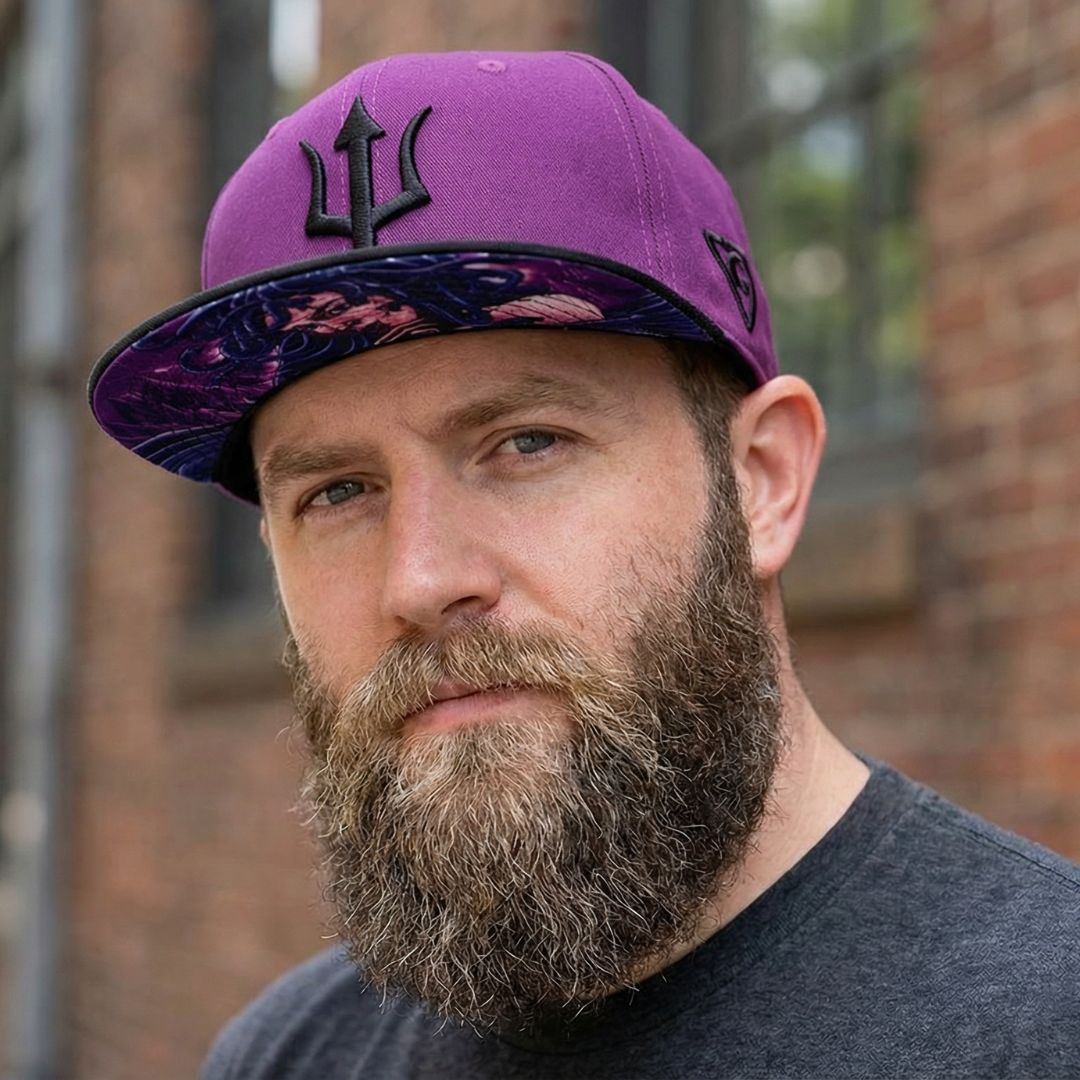 Cappellino Snapback Medusa - Viola/Nero