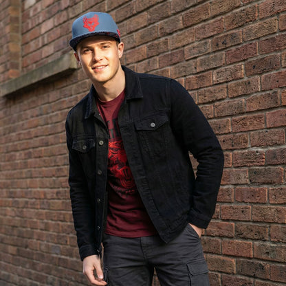Ratten Snapback - Grijs/Rood