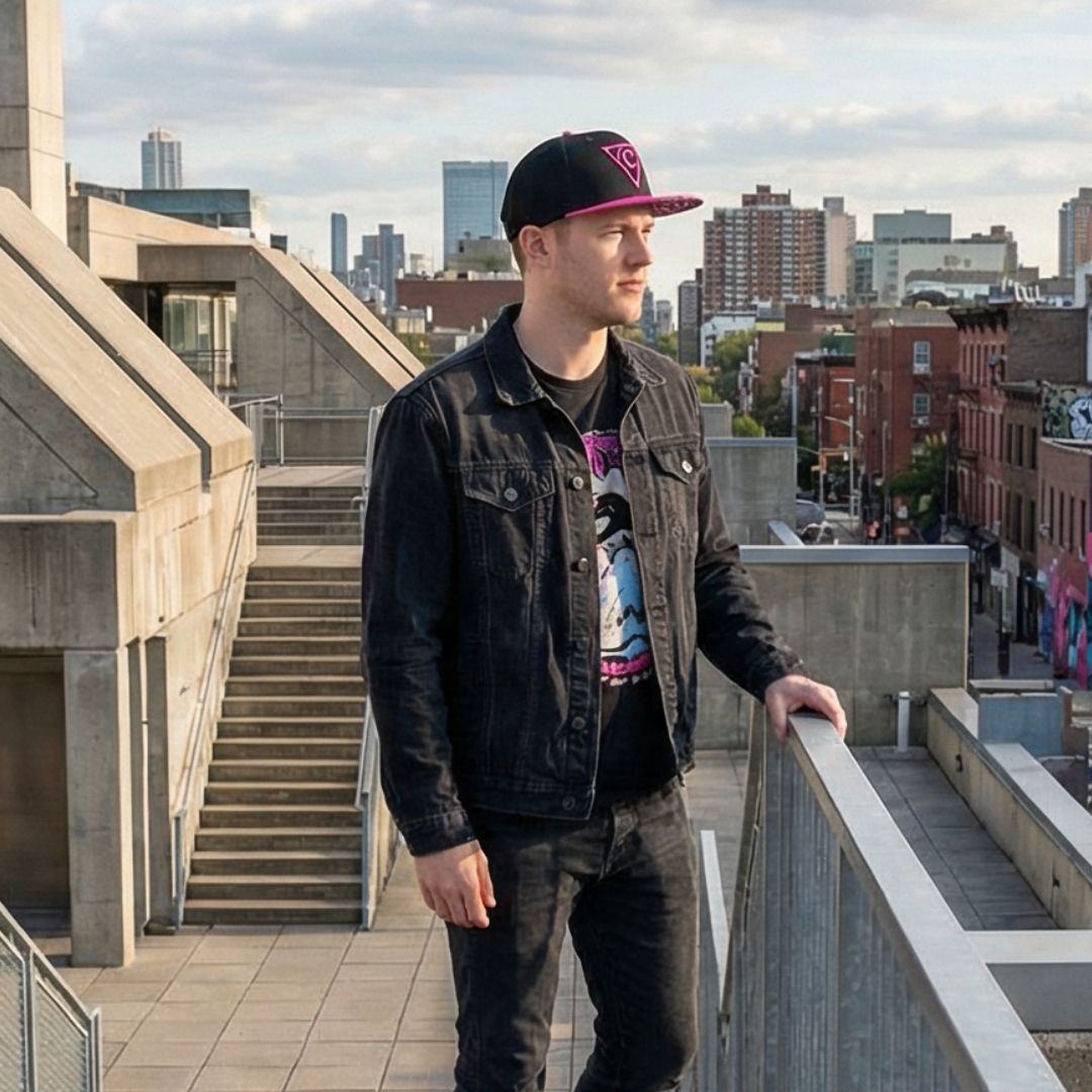 Cappellino Snapback The Grid - Nero/Rosa