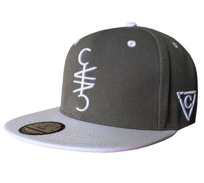 SATTA x Capiche Collab Snapback - Grey/White - Capiche Caps Limited Edition