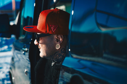 Valentine Snapback - Burgundy Red - Capiche Caps Limited Edition