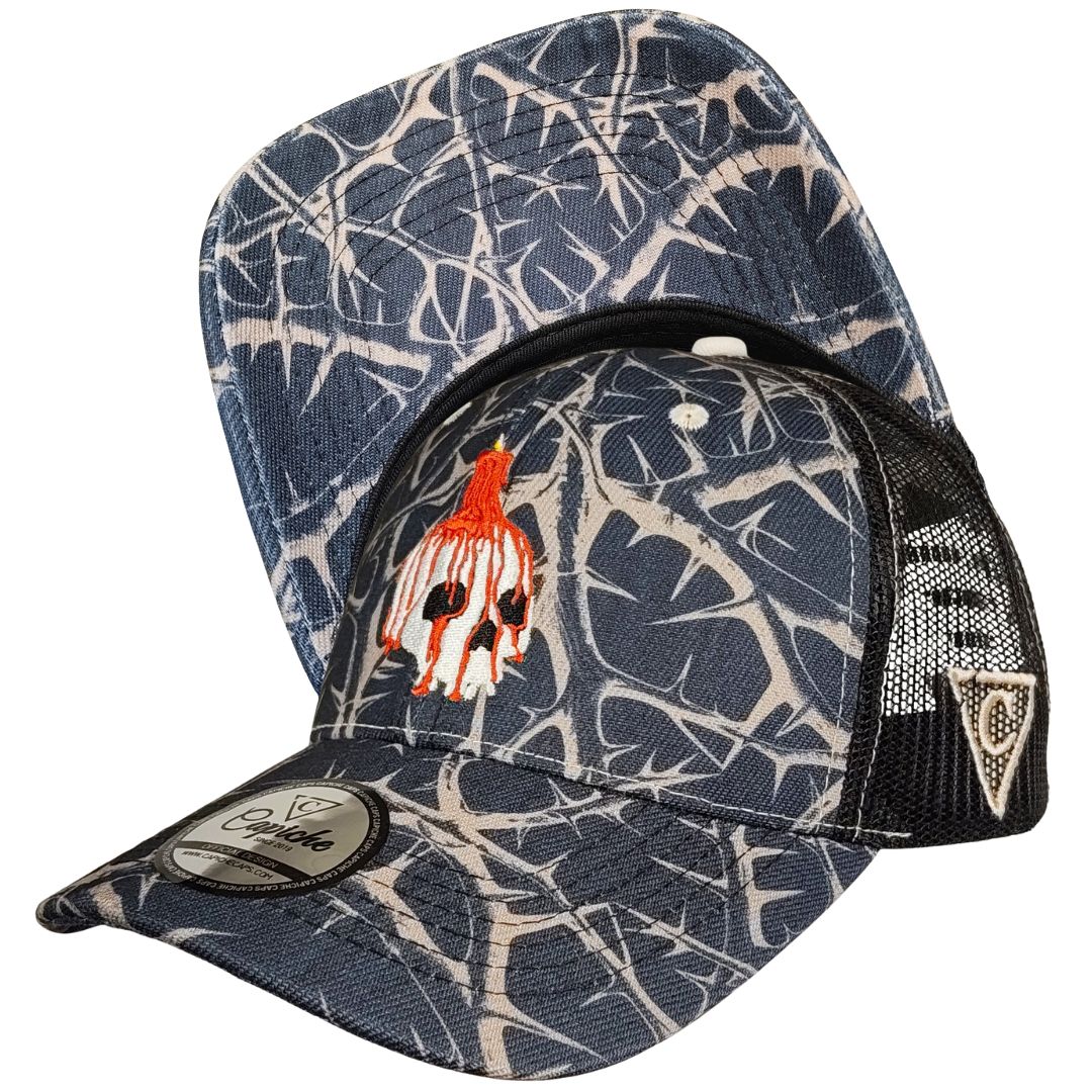 Gorra Trucker Decay - Negra / Beige Ramas