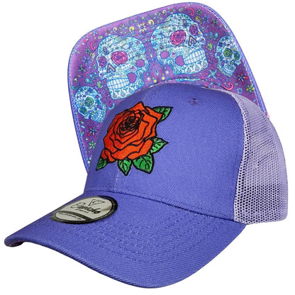 Casquette Trucker Day Of The Dead 1  - Violet