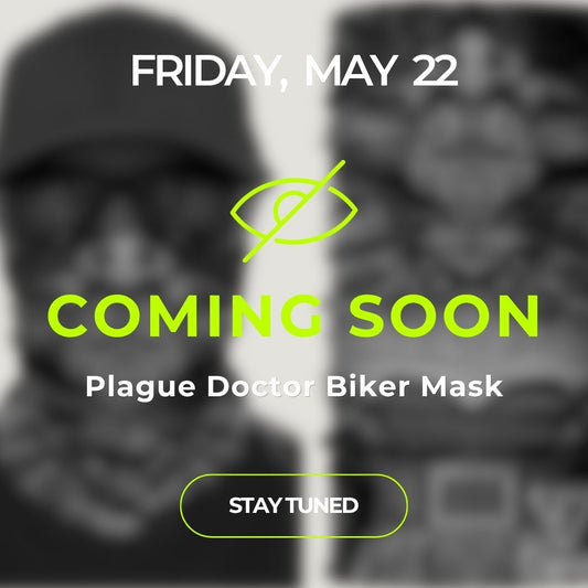 [MAY 22] Plague Doctor Biker Mask - Dark Grey