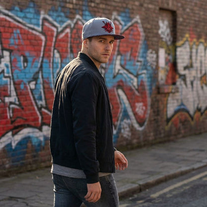 Rock On Snapback - Grijs/Rood