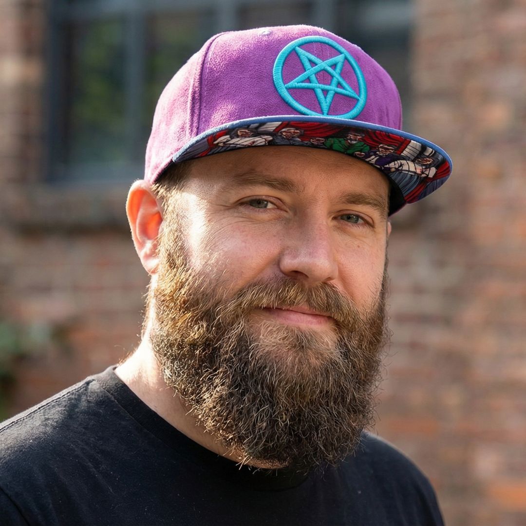 Gorra Snapback Familia maldita - Ante morado / azul