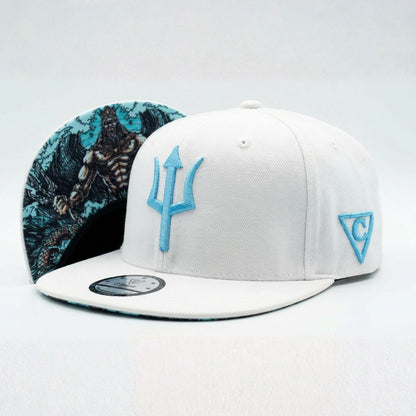 Witte Poseidon Snapback - Wit