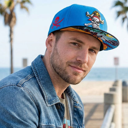 Gorra Snapback Treasure Hunting - Azul / Negra