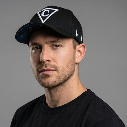 Gorra de béisbol diabólica - Negra